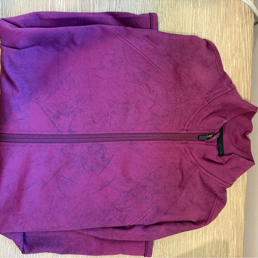 Lululemon Athletica Maroon Zip-Up Jacket